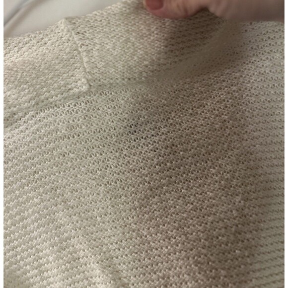 All In Motion Sweater Womens XXL Ivory Pullover Soft Knit Long Sleeve Hooded - Picture 8 of 8